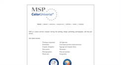 Desktop Screenshot of mspgraphics.com